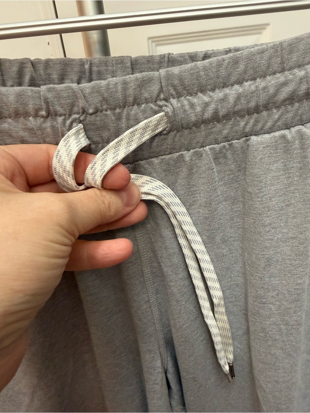 Men's Light Gray Drawstring Joggers - Comfortable Everyday Sweatpants - Picture 3 of 7